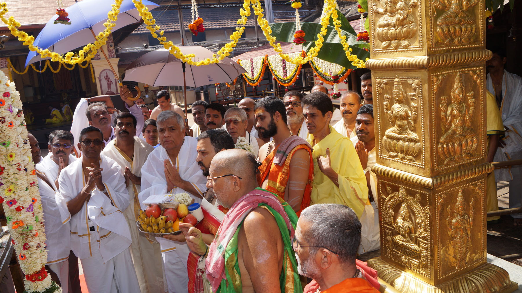 ಶ್ರೀಲಂಕಾ ಪ್ರಧಾನಿ ದಂಪತಿ ಕೊಲ್ಲೂರಿಗೆ: ವಿಶೇಷ ಪೂಜೆ, ಚಂಡಿಕಾಯಾಗ